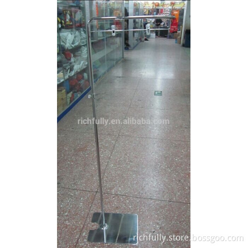 Adjustable "L" floor Metal laptop POP stand